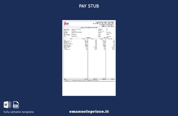 modello di busta paga Lear Automotive India in stile verificato